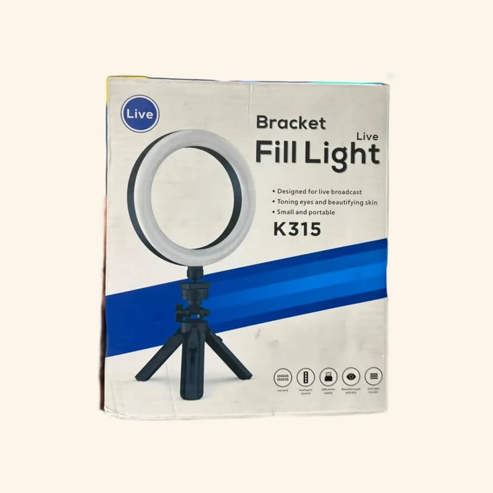 Ring Light K315 avec Trépied pour Live et Selfie