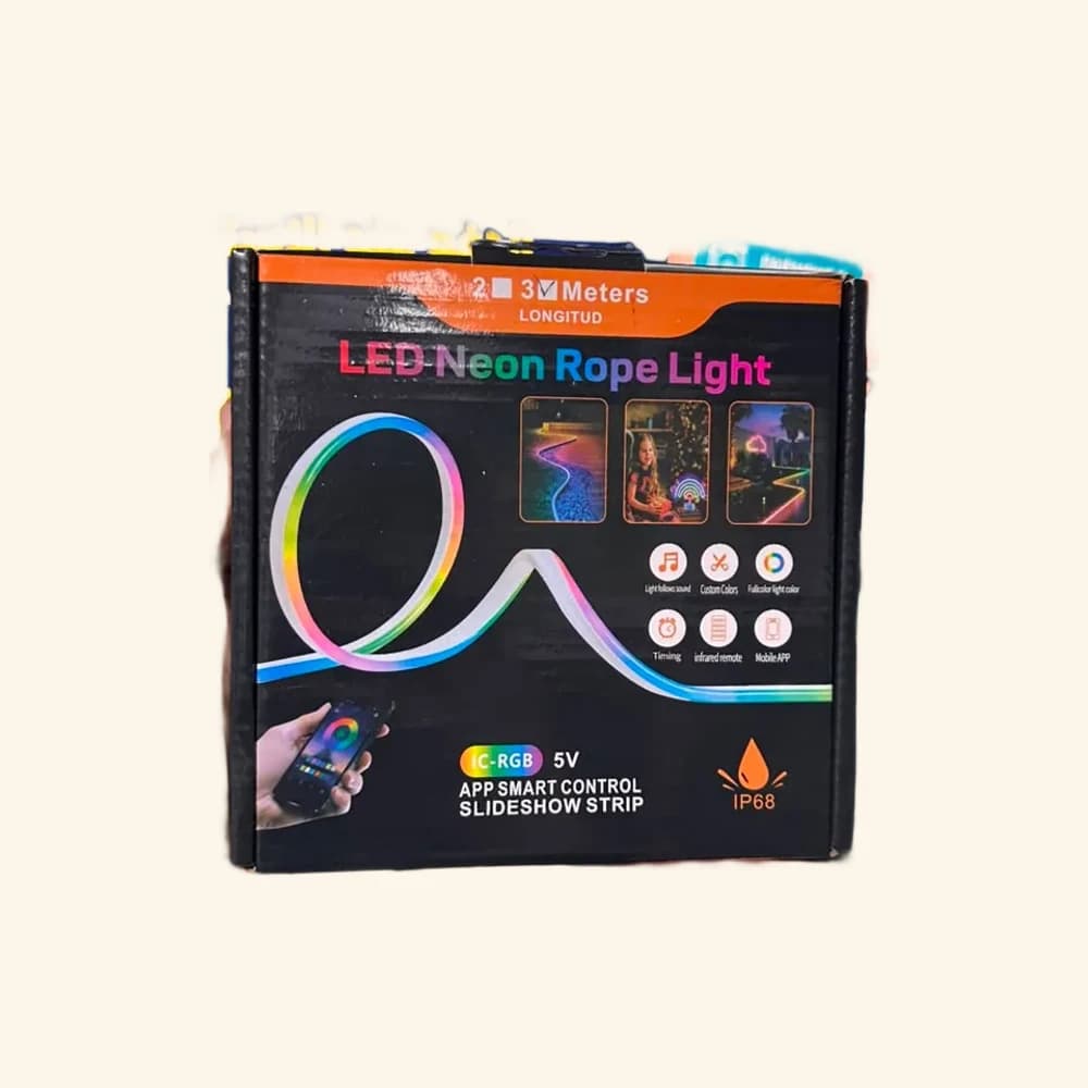 Ruban LED Néon 3M RGB Silicone IP68 Contrôle par App