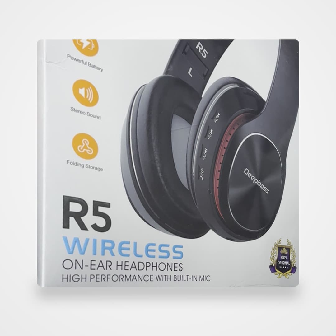 Casque Bluetooth Deepbass R5 pliable avec micro