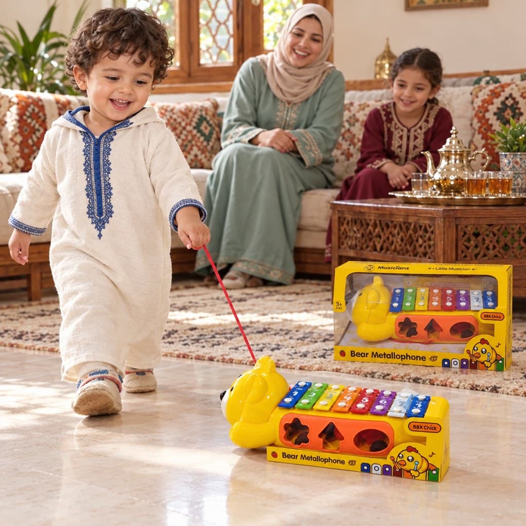 Ourson Xylophone à Tirer — Photo 2