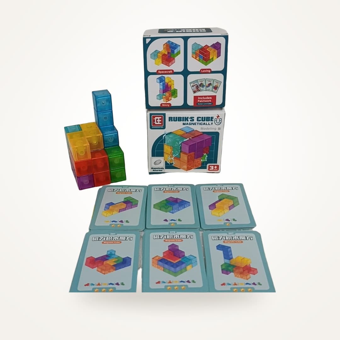 Cube Magnétique Avec Cartes Modèles