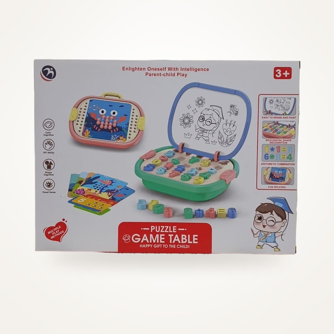 Table de Jeux Puzzle Chiffres et Dessin