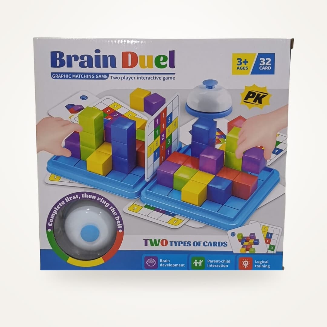 Brain Duel Jeu de Cubes et Sonnette