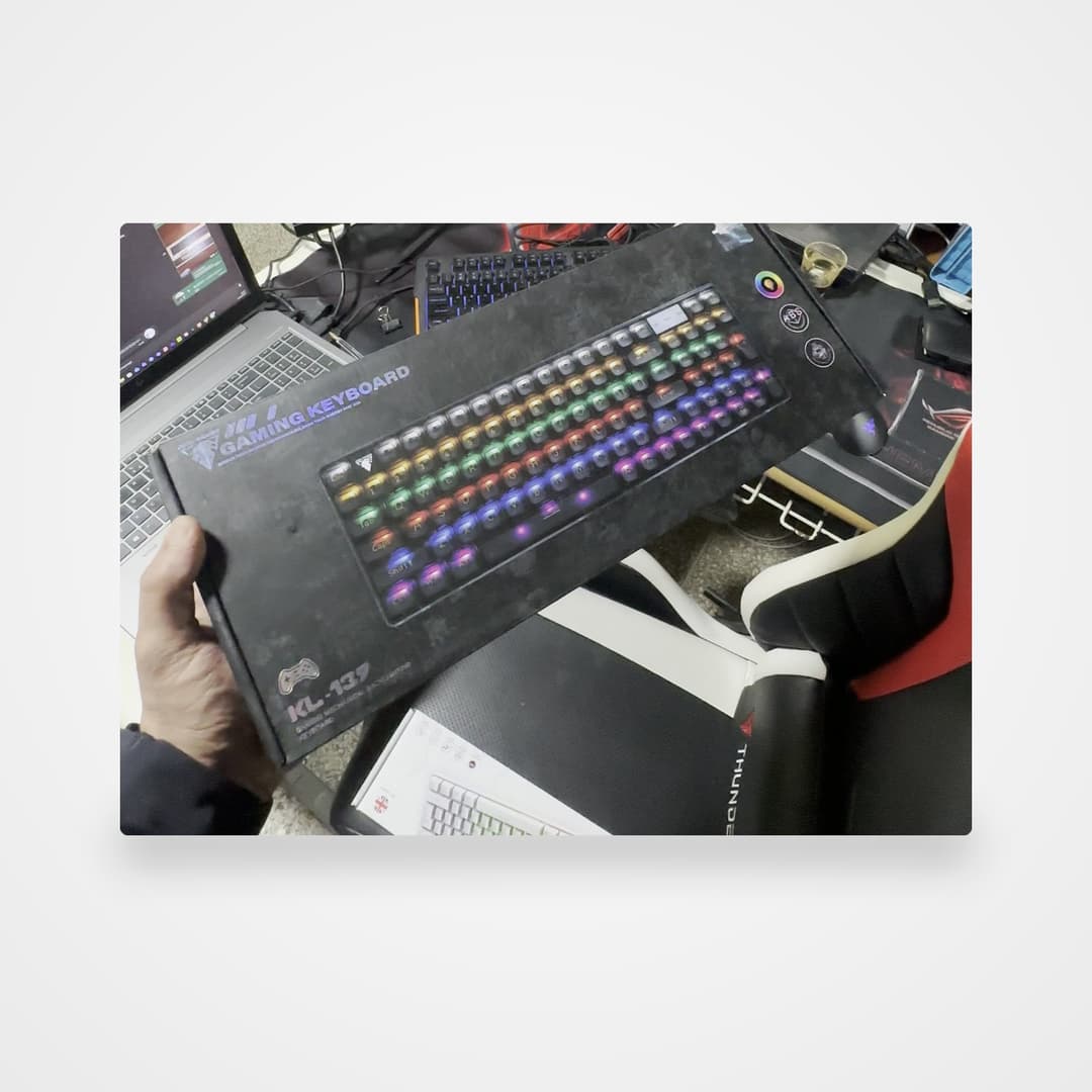Clavier gaming Jedel KL-139 — RGB, touches rondes