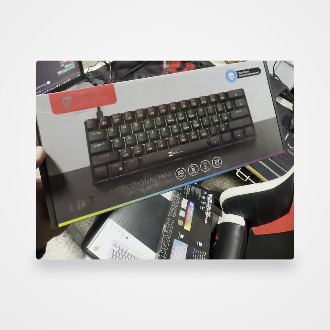 Mini clavier mécanique R8 1037 — 21 modes lumineux