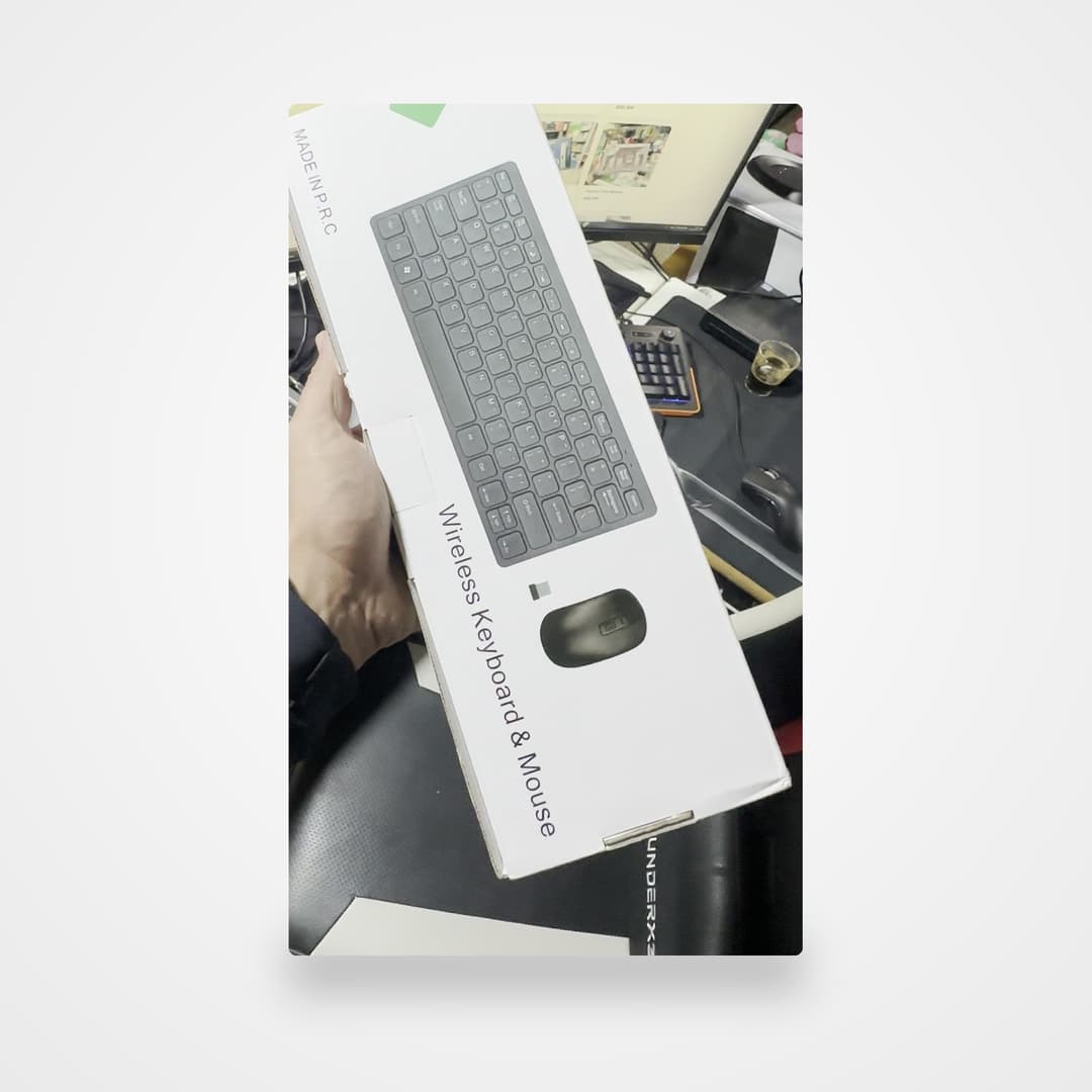 Clavier et souris sans fil compacts — gris anthracite