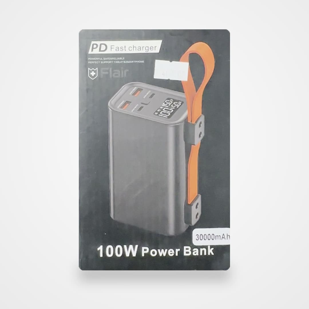 Batterie externe Flair 30 000 mAh 100 W — charge rapide PD
