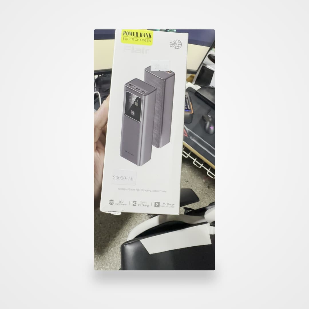 Batterie externe Flair 20 000 mAh Super Charger — écran LED